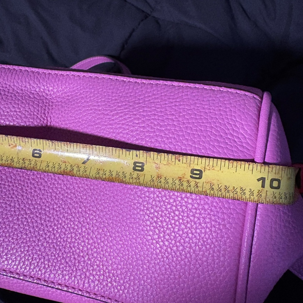 Tory Burch Carter Flap Pinky Lavender Leather Backpack - Picture 11 of 16
